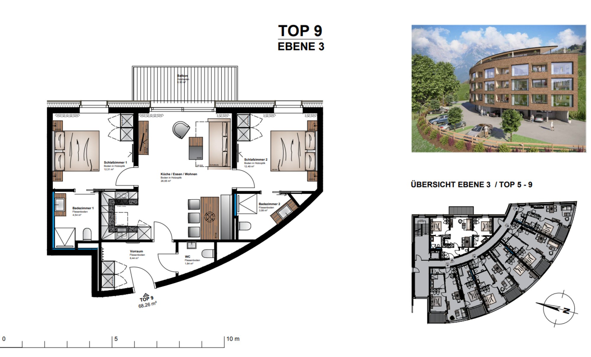 Grundriss Ebene 3 Resort Maria Alm
