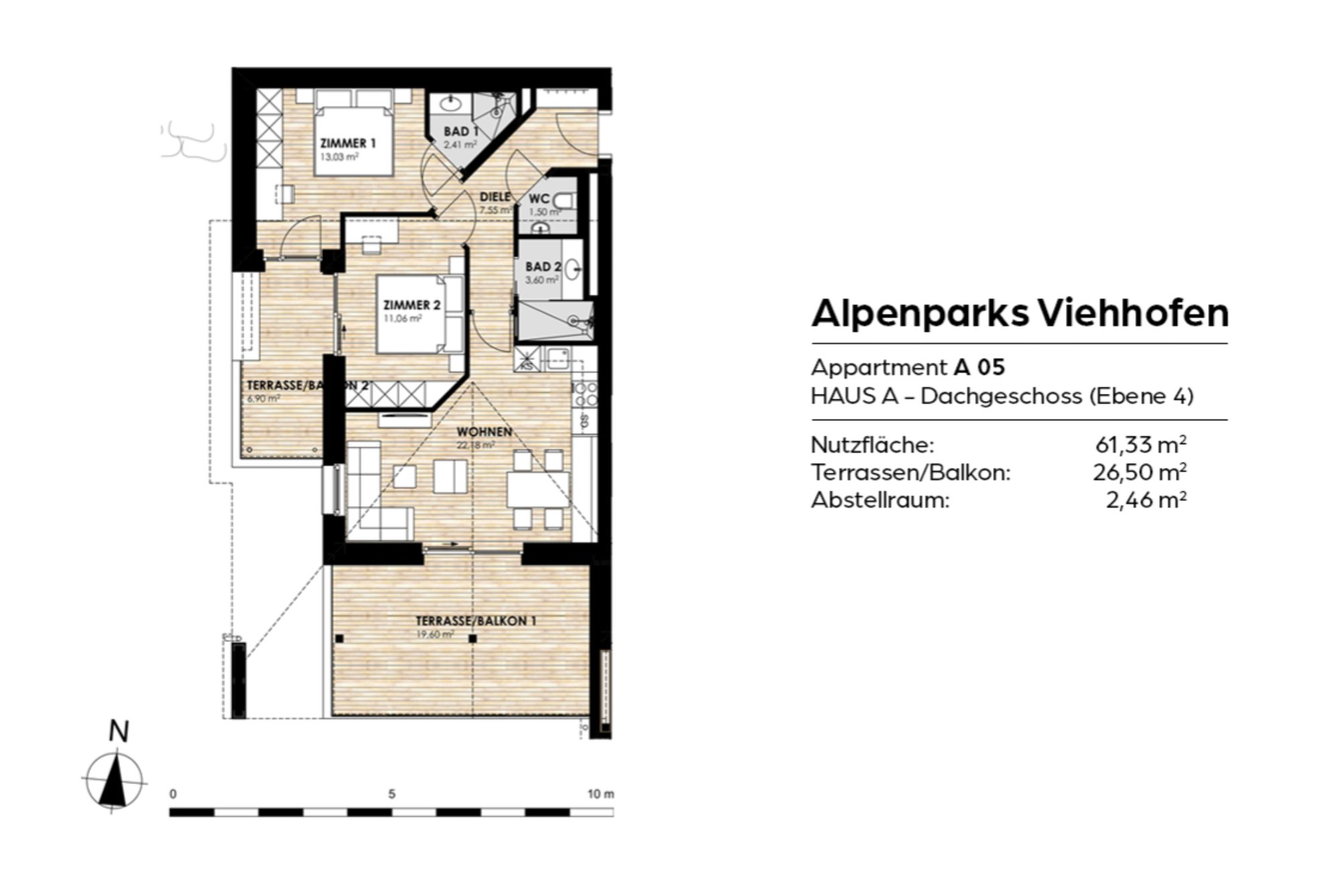 Alpenparks Viehhofen Grundriss A05