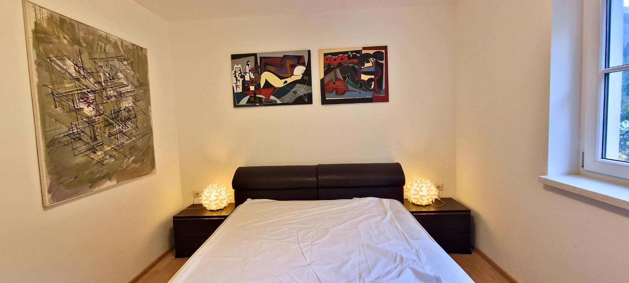 Zweites Schlafzimmer im Aparthotel Sonnenwende in Bad Gastein.