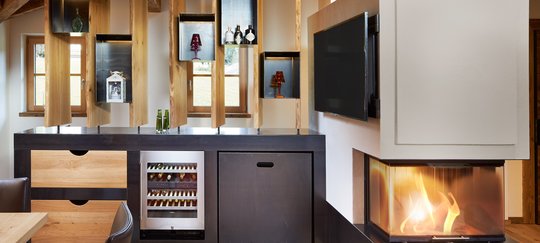 Luxus Chalet Saalbach HiInterglemm Wohnzimmer