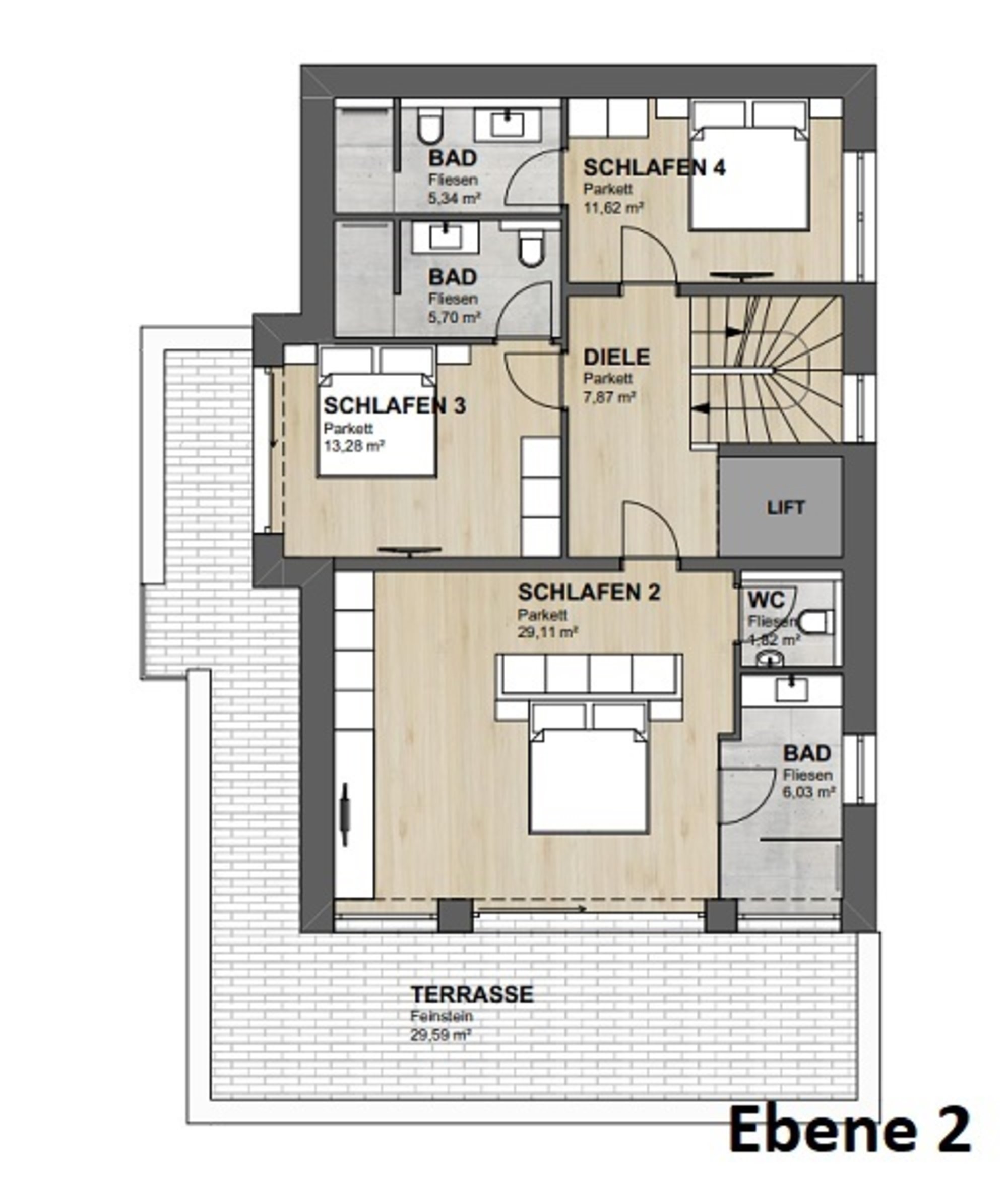 Luxus Chalet Saalbach Hinterglemm Ebene 2