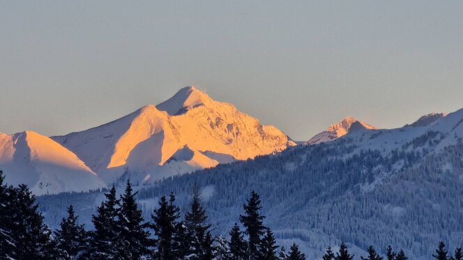 Das Kitzsteinhorn im Sonnenuntergang