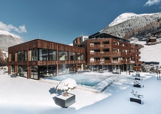 Apartmenthaus The Secret Sölden im Winter