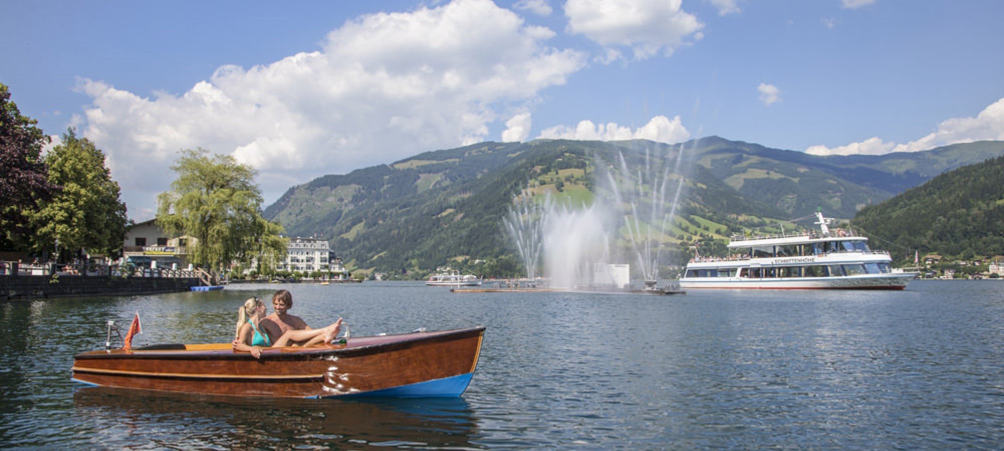 Pärchen im Boot Zell am See
