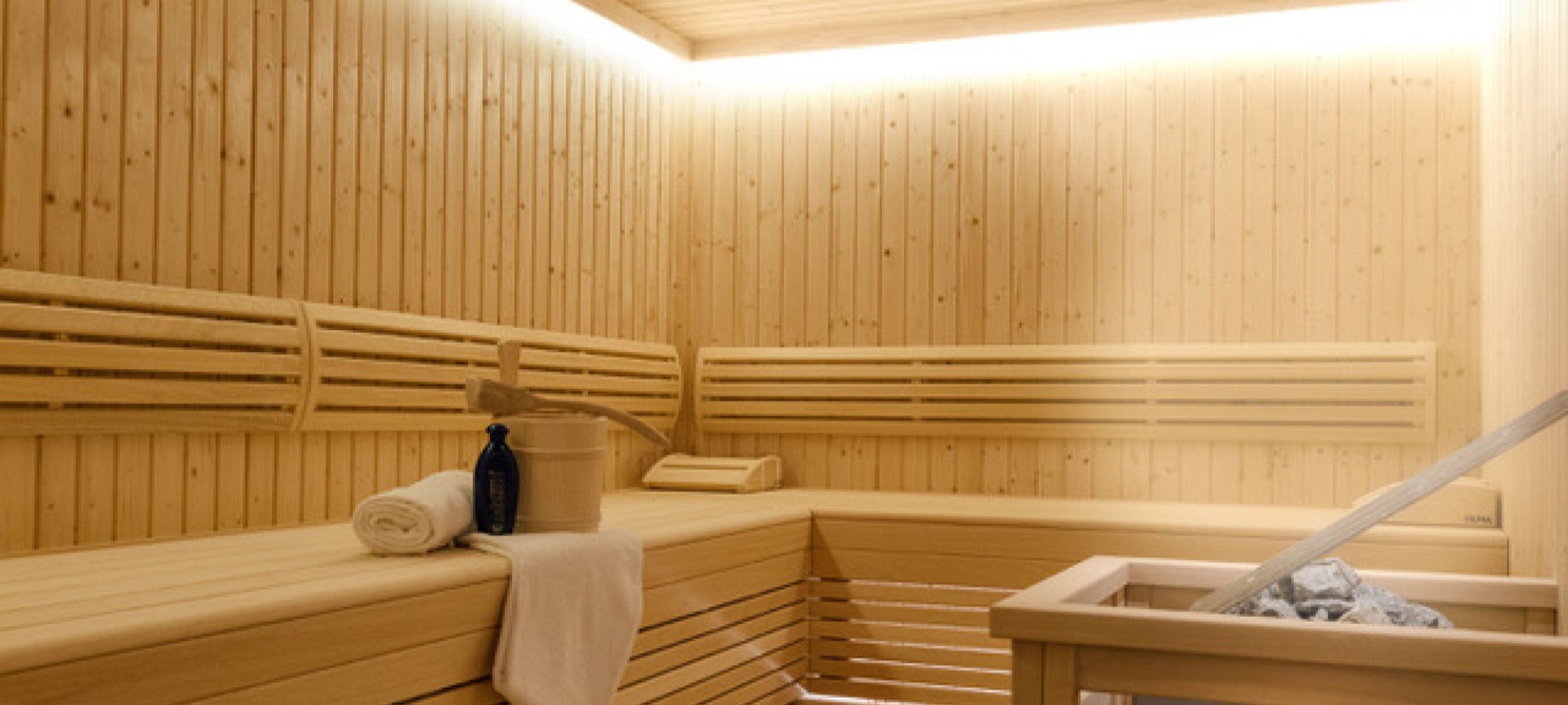 Sauna einer Ferienimmobilie